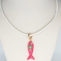Leather Fish Necklace