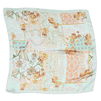 Floral Printed Silk Scarf