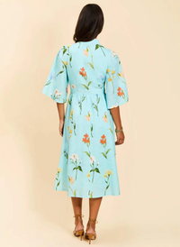 Carmen Midi Dress- Garden Waltz