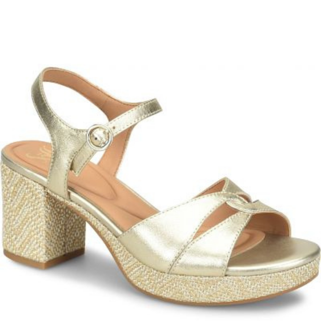 Lucille Heels - Metallic Platino