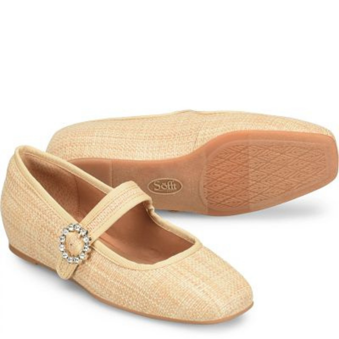 Peyton Hidden Wedge Mary Jane - Natural