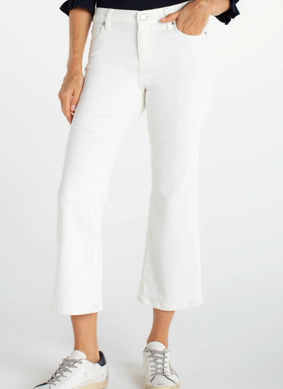 Hannah Crop Flare Denim