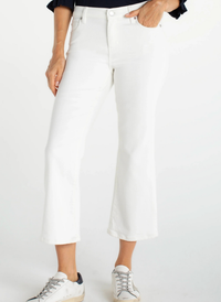 Hannah Crop Flare Denim