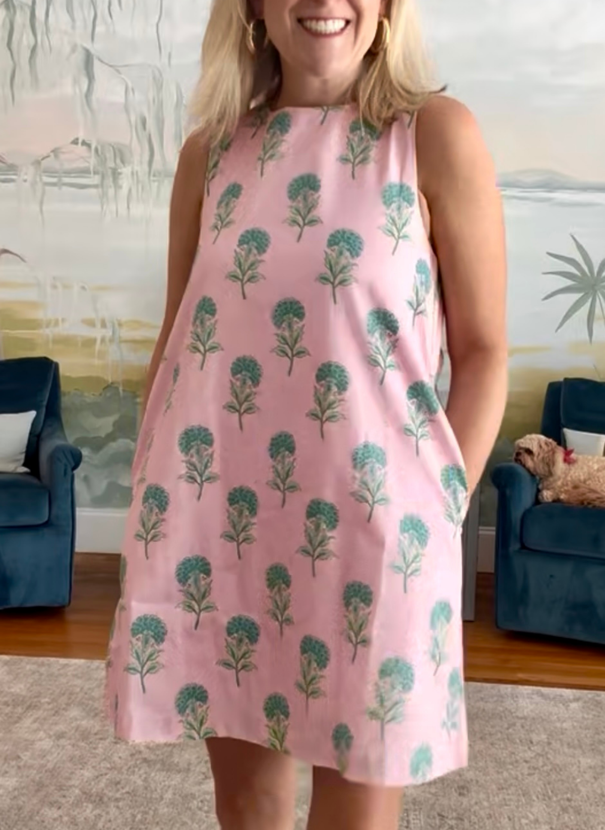 Camellia Tie Detail Shift Dress