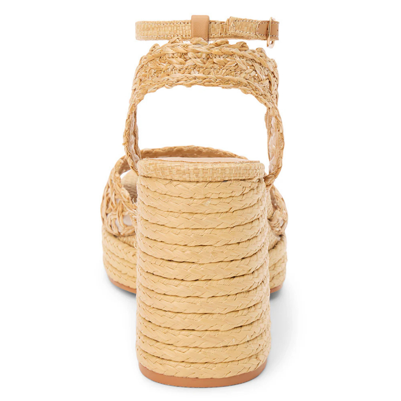 Orion Raffia Heel - Natural