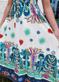 Jungle Paradise Thin Strap Dress