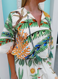 Tropics Scallop Skirt Set