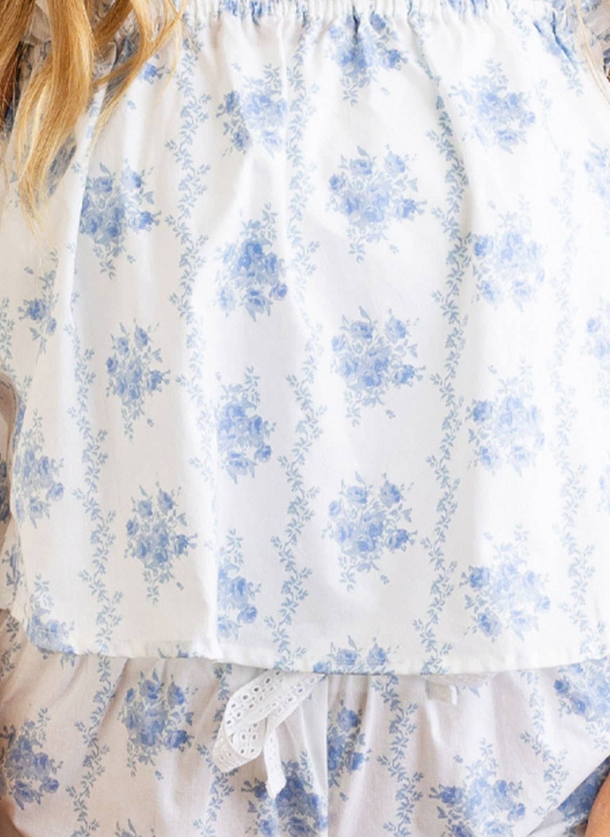 Tie Top + Shorts Pajama Set