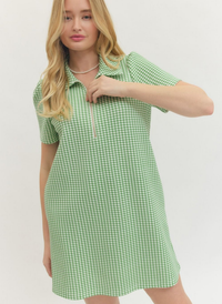 Gingham Zip Dress