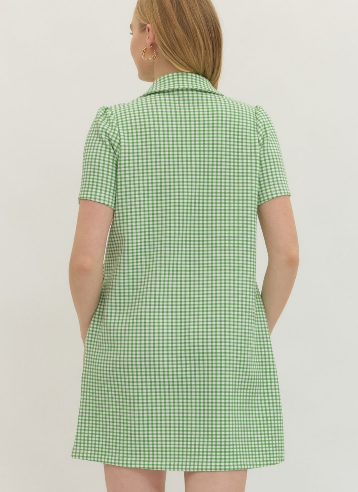 Gingham Zip Dress