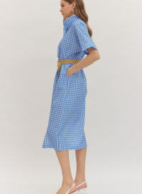 Collins Gingham Midi Dress