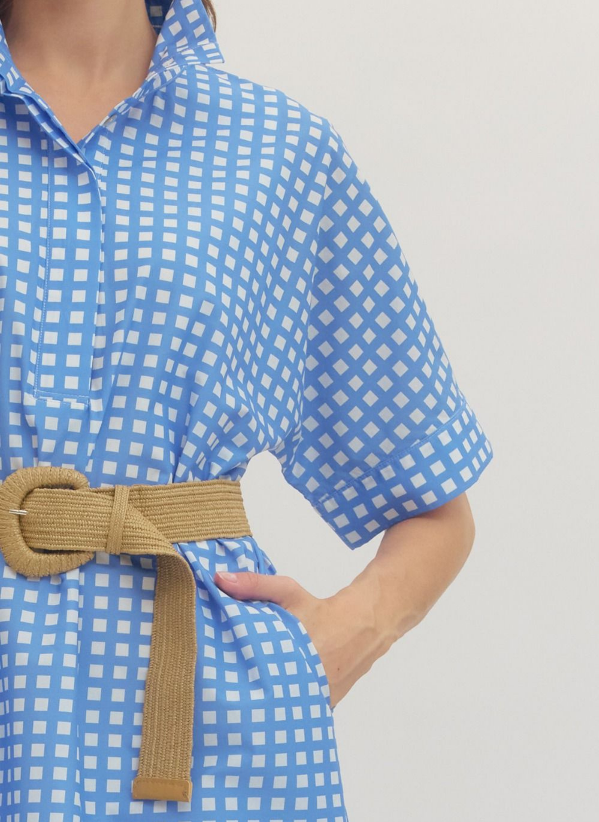 Collins Gingham Midi Dress