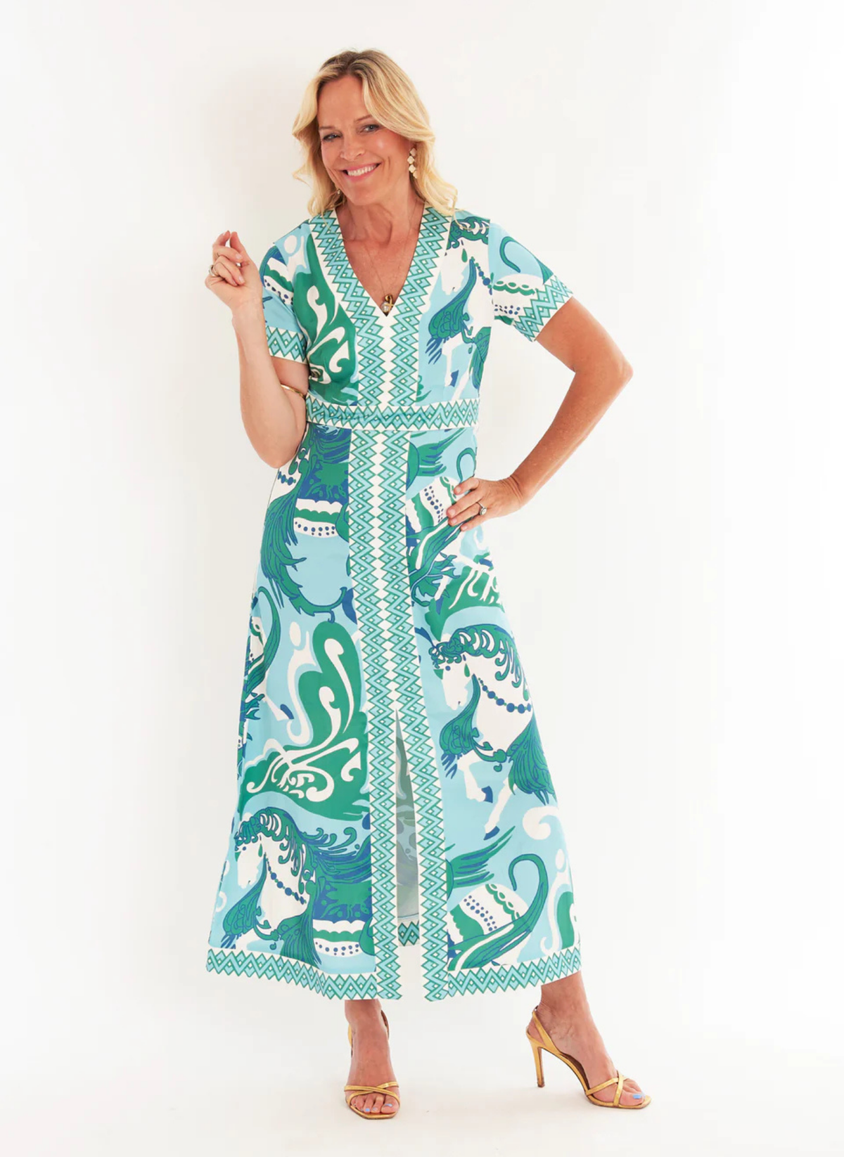Leland Dress - Nouveau Robbins Egg