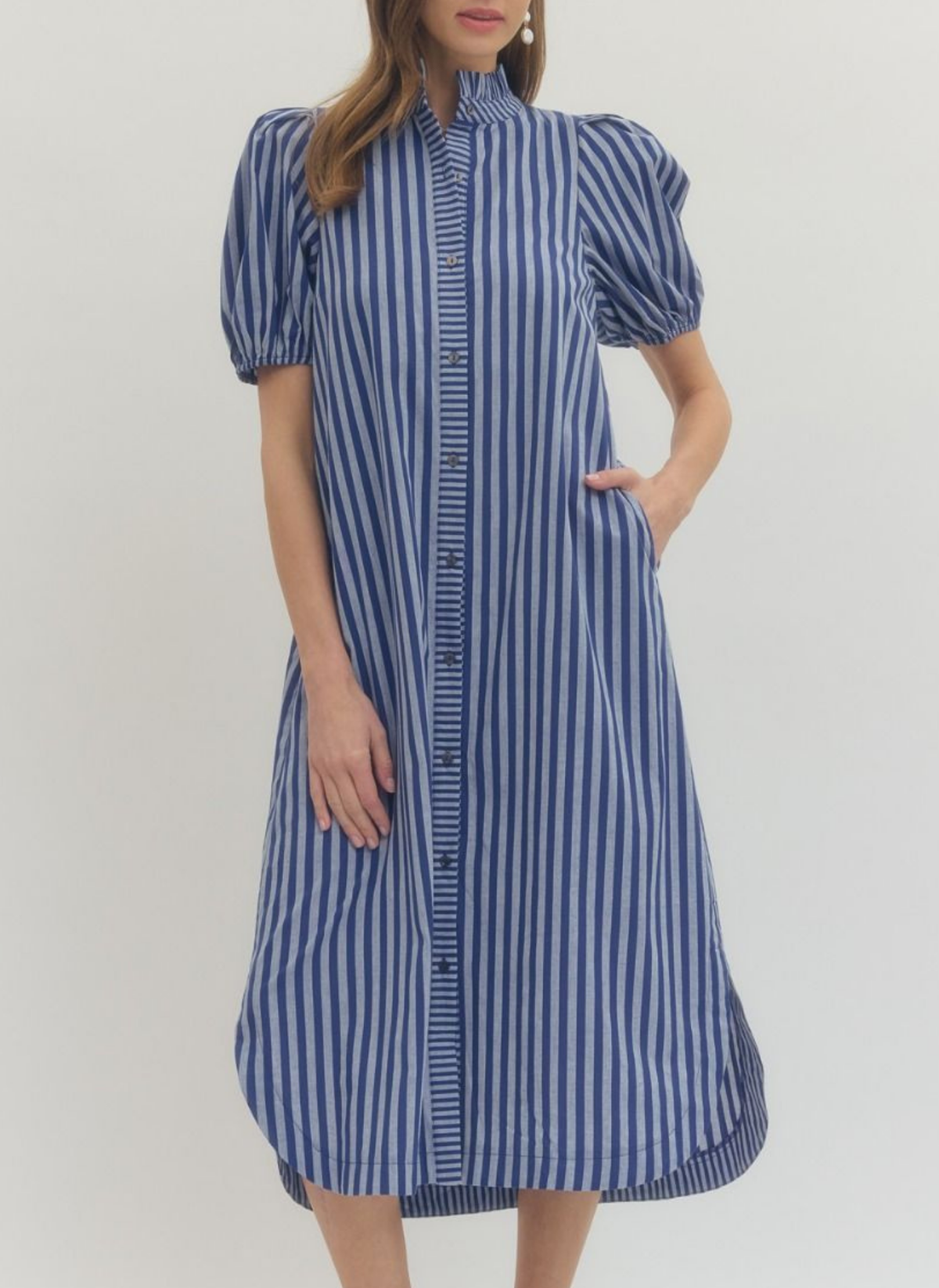 Americana Stripe Midi Dress