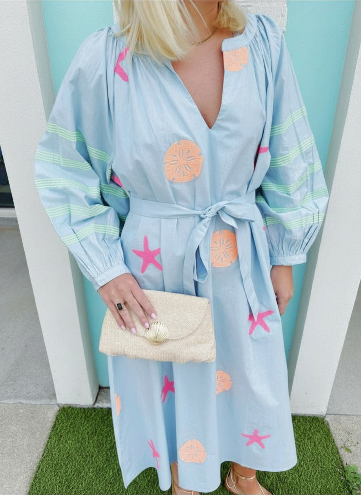 Sandy Shelly Dress - Blue