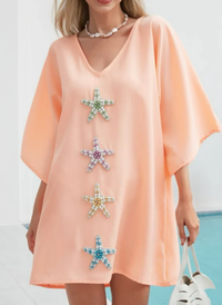 Shell Royale Dress - Coral