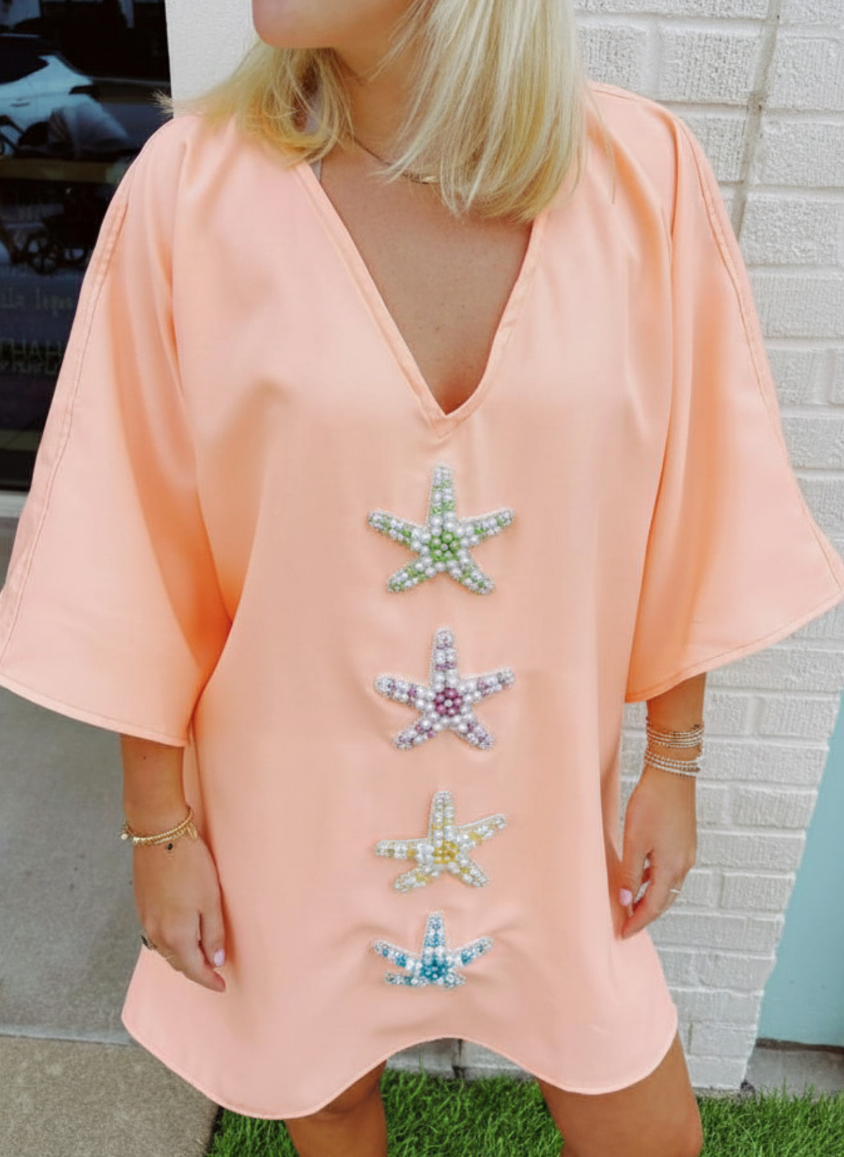 Shell Royale Dress - Coral