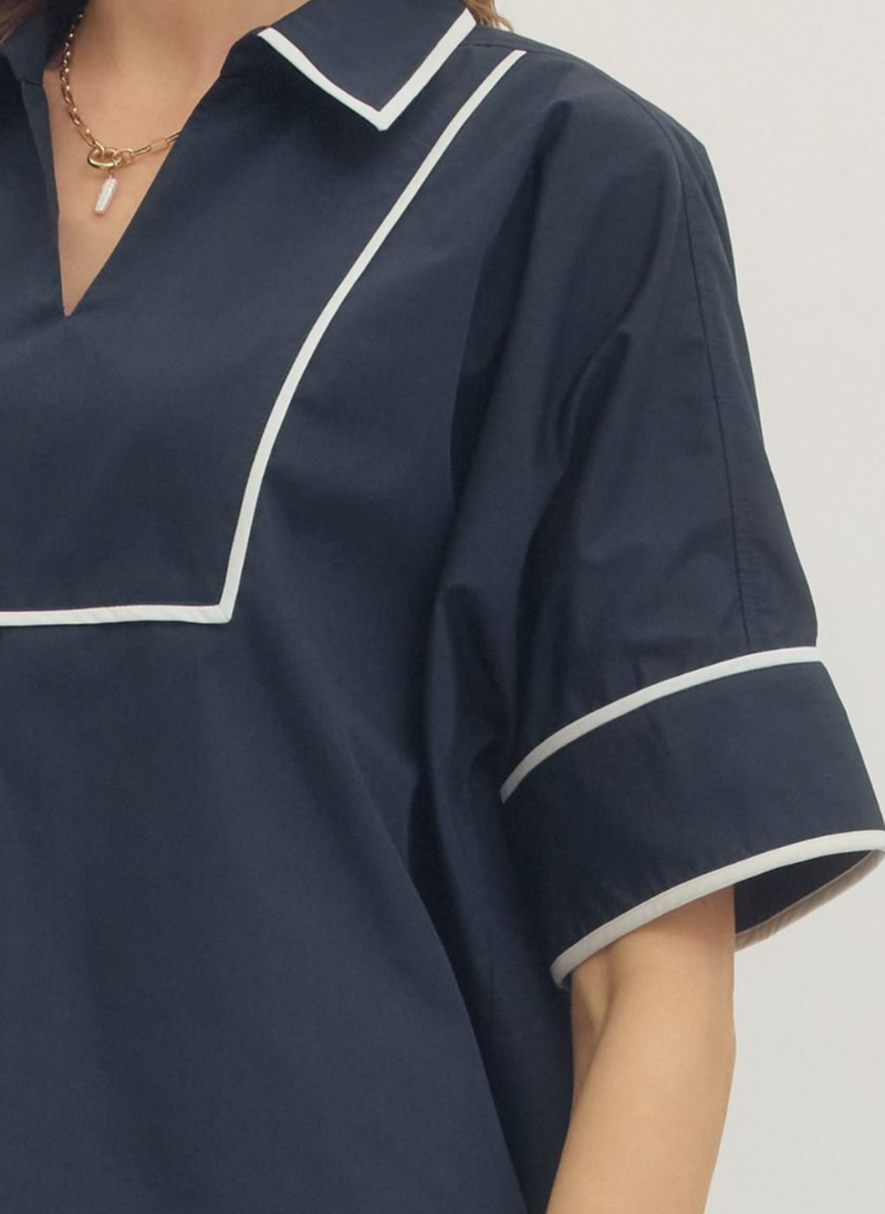 Parker Piped Trim Top