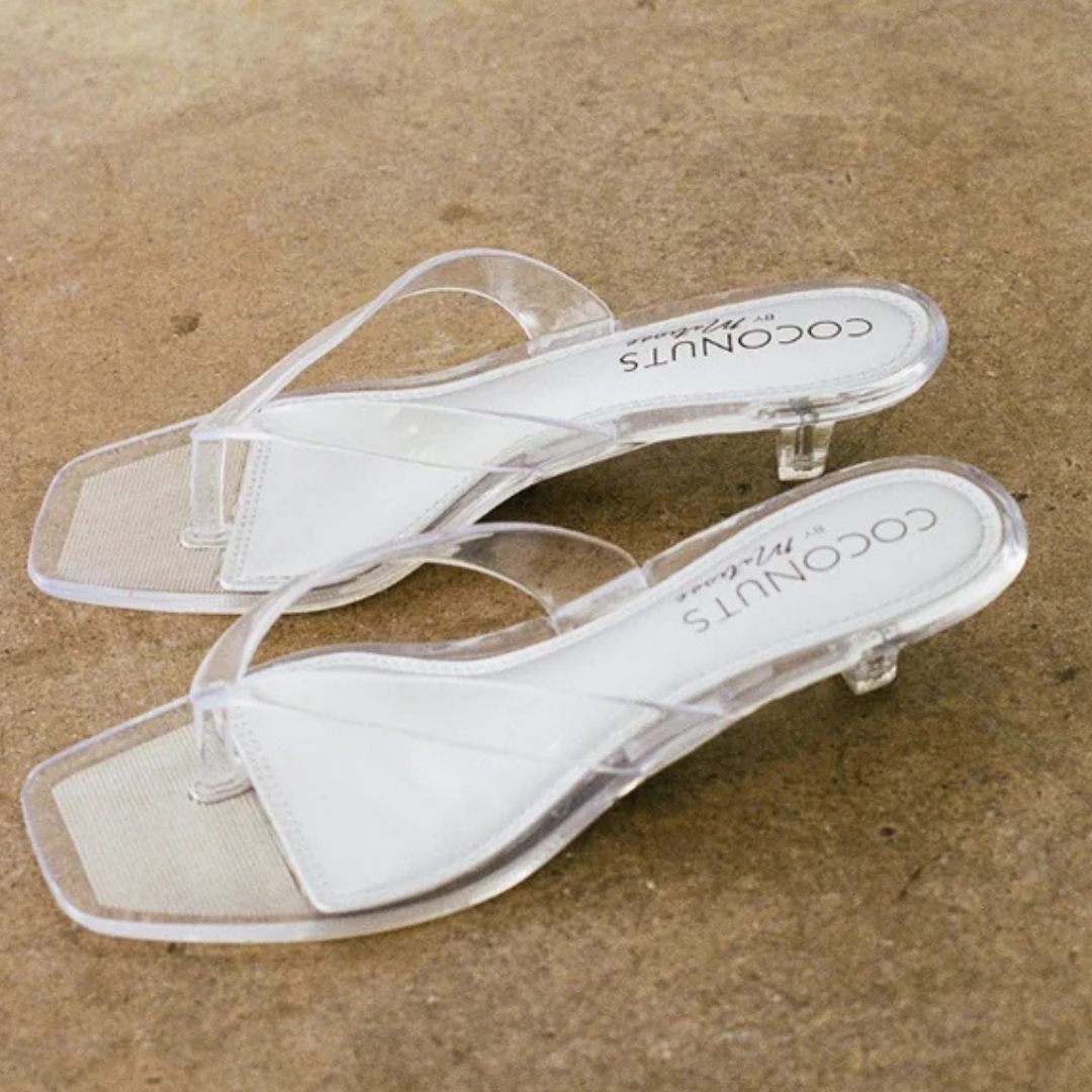 Margo Jelly Kitten Heel - Clear