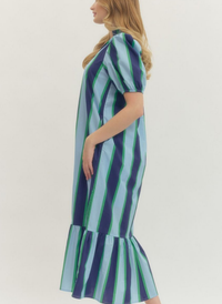 Seabreeze Stripe Midi Dress