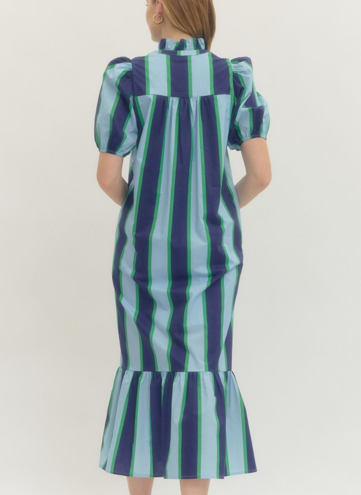 Seabreeze Stripe Midi Dress