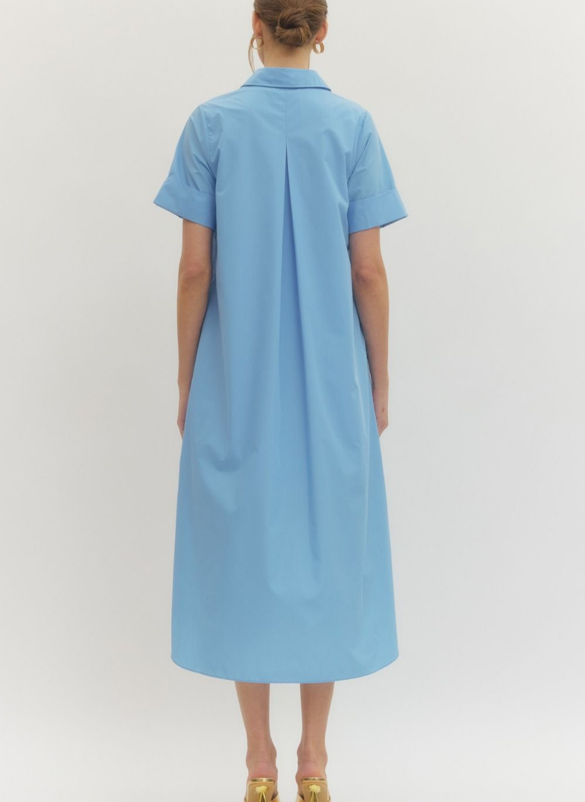 Skyline Button Midi Dress
