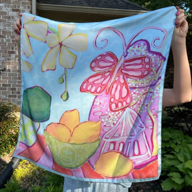 26" x 26" Silk Charmeuse Scarf