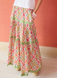 Tiered Maxi Skirt - Wild Bloom