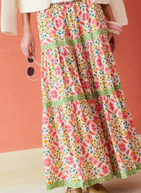 Tiered Maxi Skirt - Wild Bloom