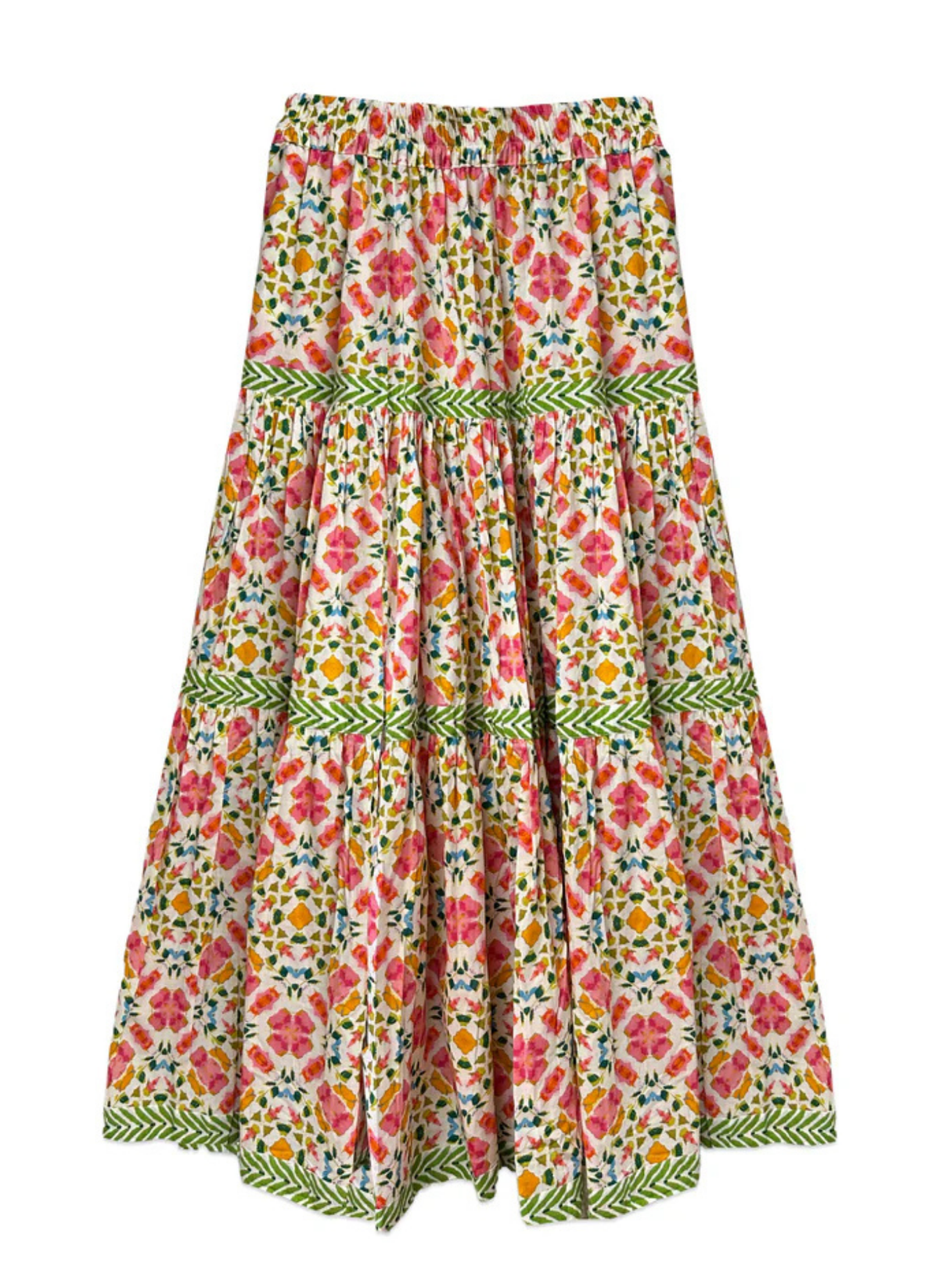 Tiered Maxi Skirt - Wild Bloom