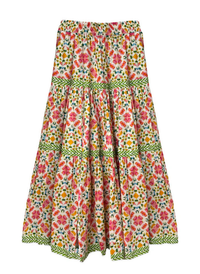 Tiered Maxi Skirt - Wild Bloom