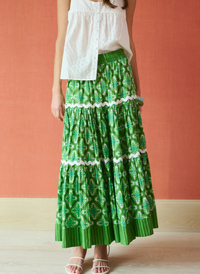 Tiered Maxi Skirt - Lily Pond