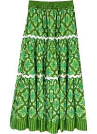Tiered Maxi Skirt - Lily Pond