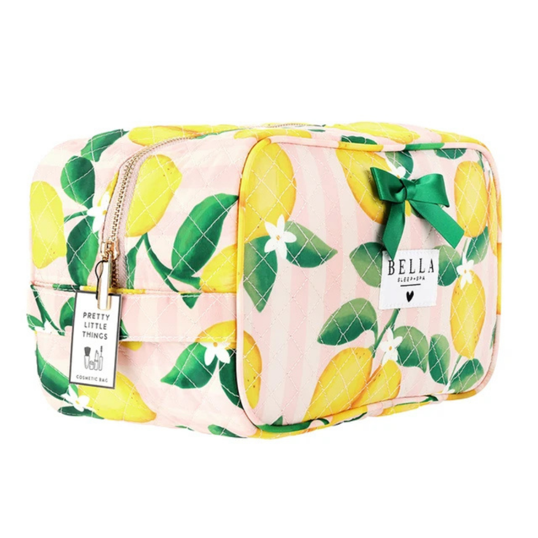 Quilted Cosmetic Travel Bag