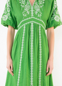 Fiesta Florals Midi Dress