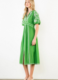 Fiesta Florals Midi Dress