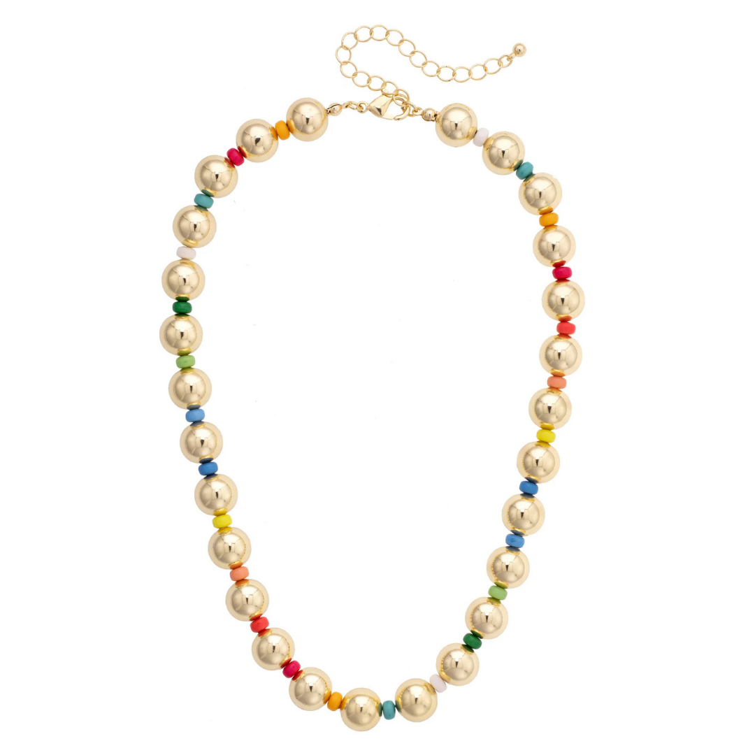 Blakely Ball Bead Statement Necklace