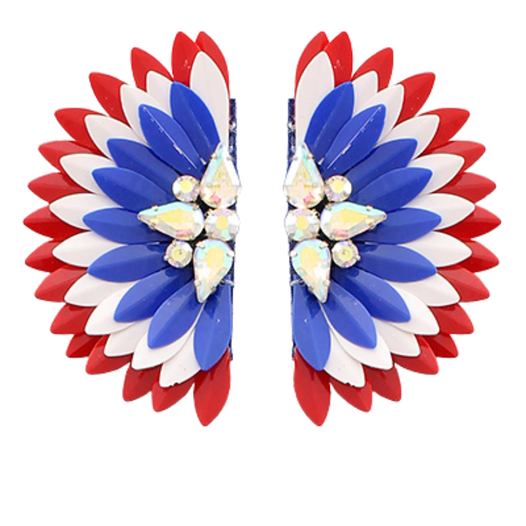 Patriotic Wing Earrings