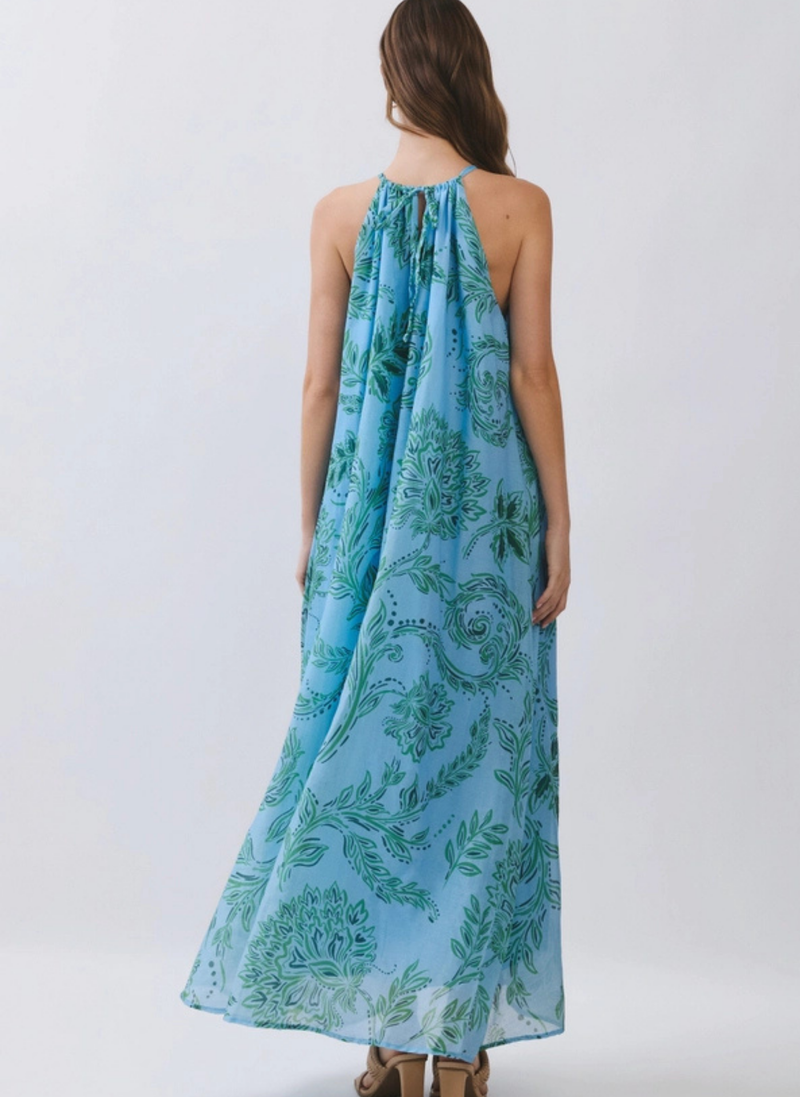 Riveria Swirl Maxi Dress