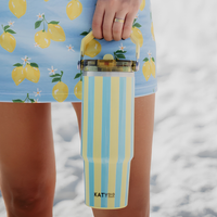 30oz Cabana Stripe Water Bottle