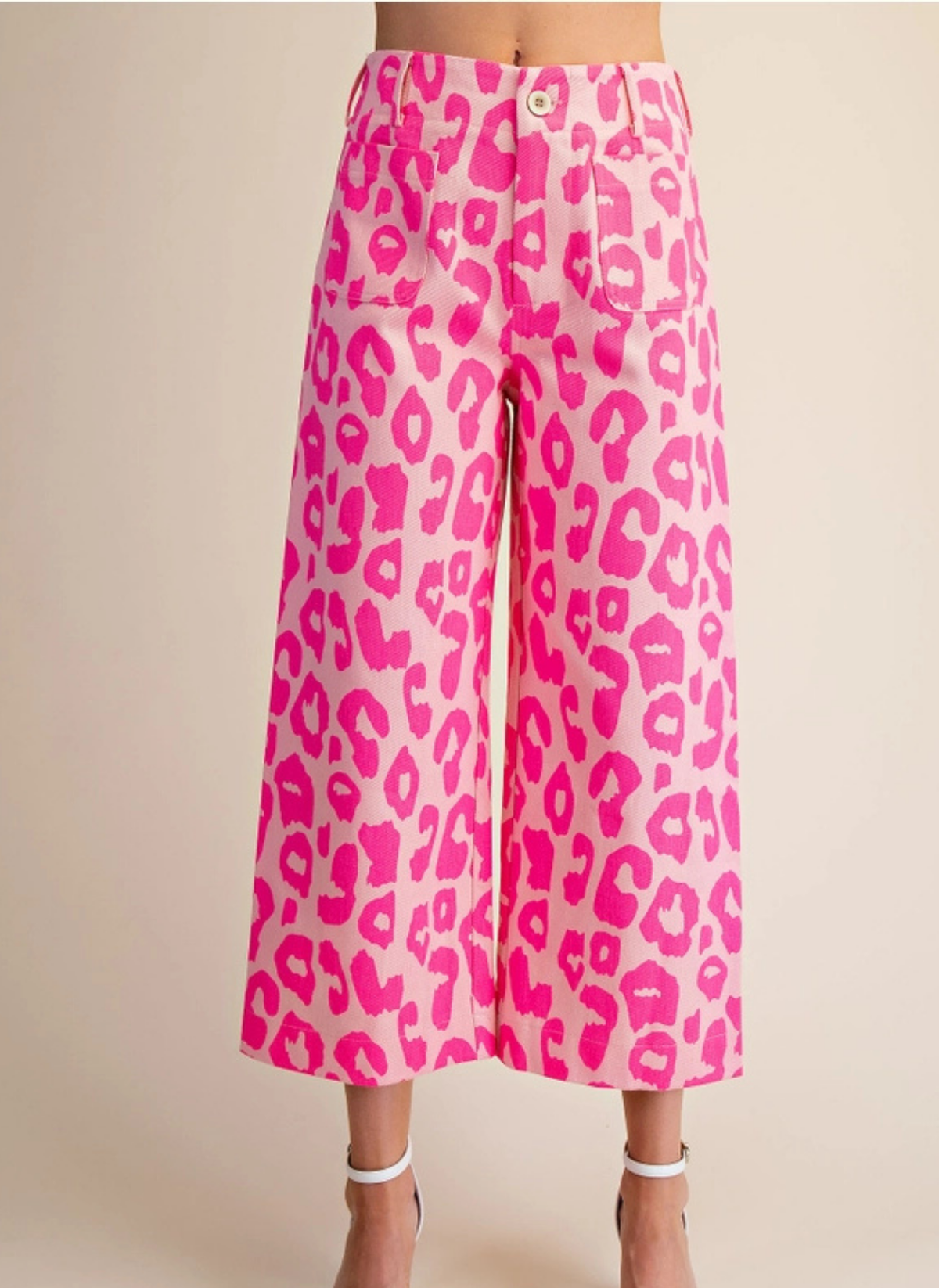 Colette Leopard Wide Leg Pants