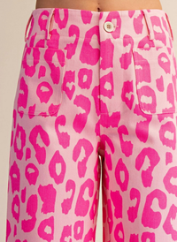 Colette Leopard Wide Leg Pants
