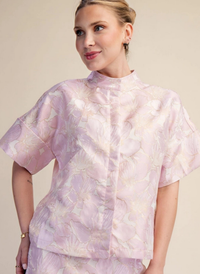 Alina Floral Jacquard Top