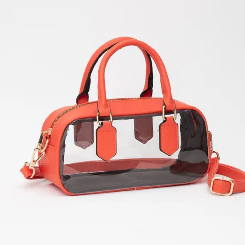 East West Handle Clear Bag