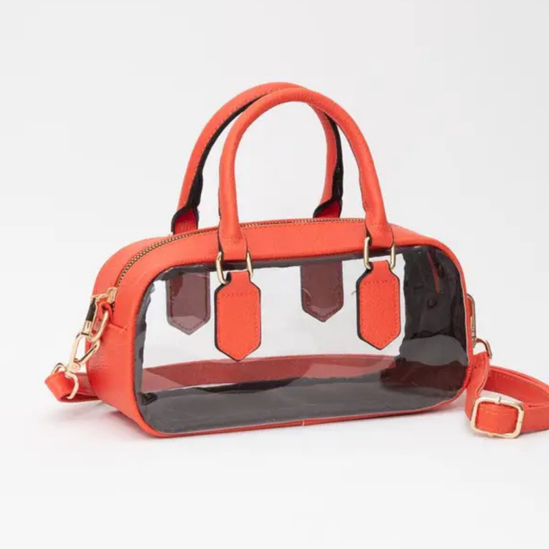 East West Handle Clear Bag