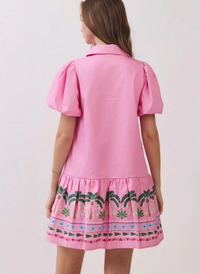 Dancing Leopard Collared Dress