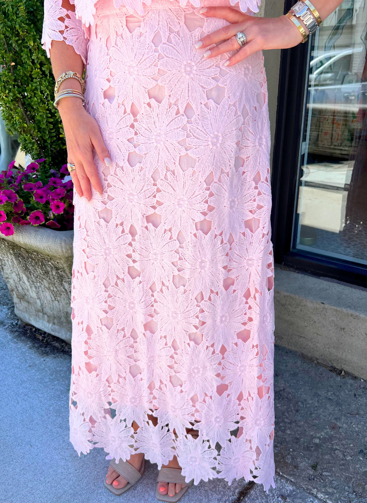 Garden Lace Skirt Set