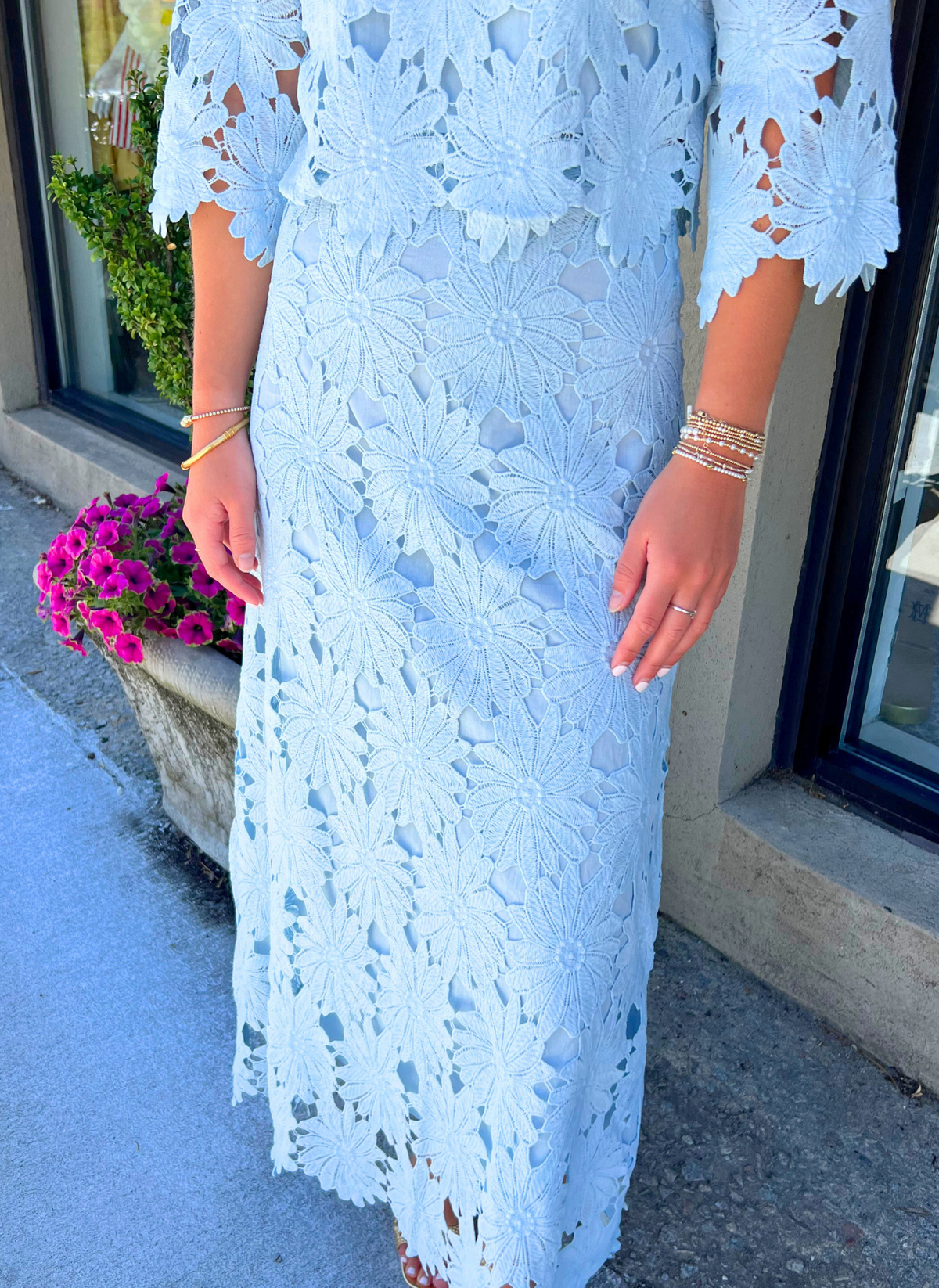 Garden Lace Skirt Set