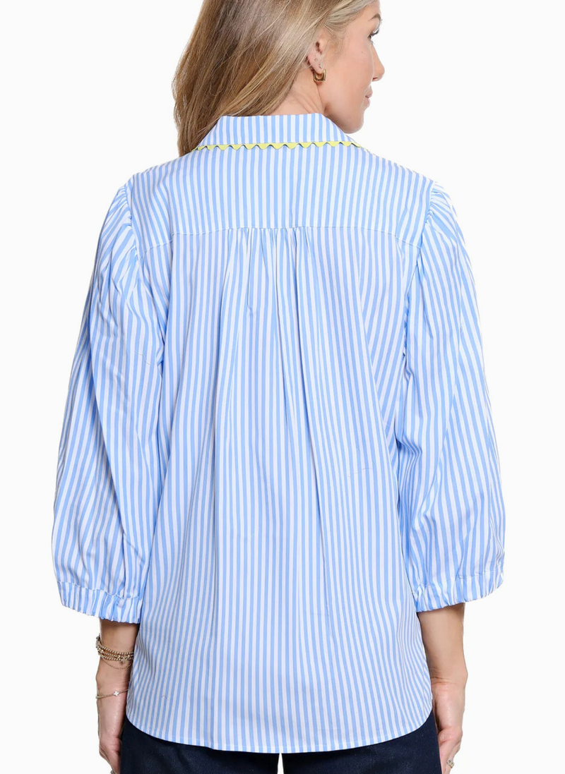 Decorative Trim Stripe Top