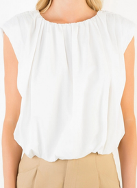 Belle Sleeveless Bubble Top
